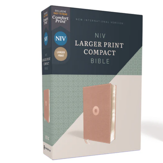 NIV, Larger Print Compact Bible, Red Letter Edition, Comfort Print, Leathersoft