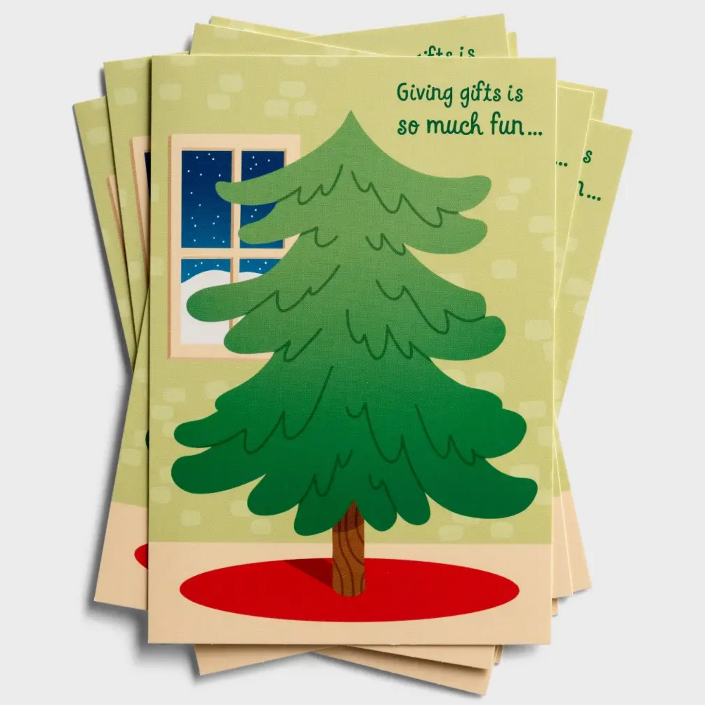 Christmas Boxed Cards - Interactive Sticker Christmas Tree (U0994)