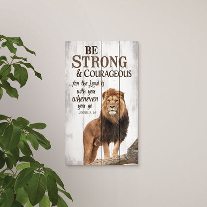 Pallet Wall Decor - Be Strong & Courageous (PNL0079)