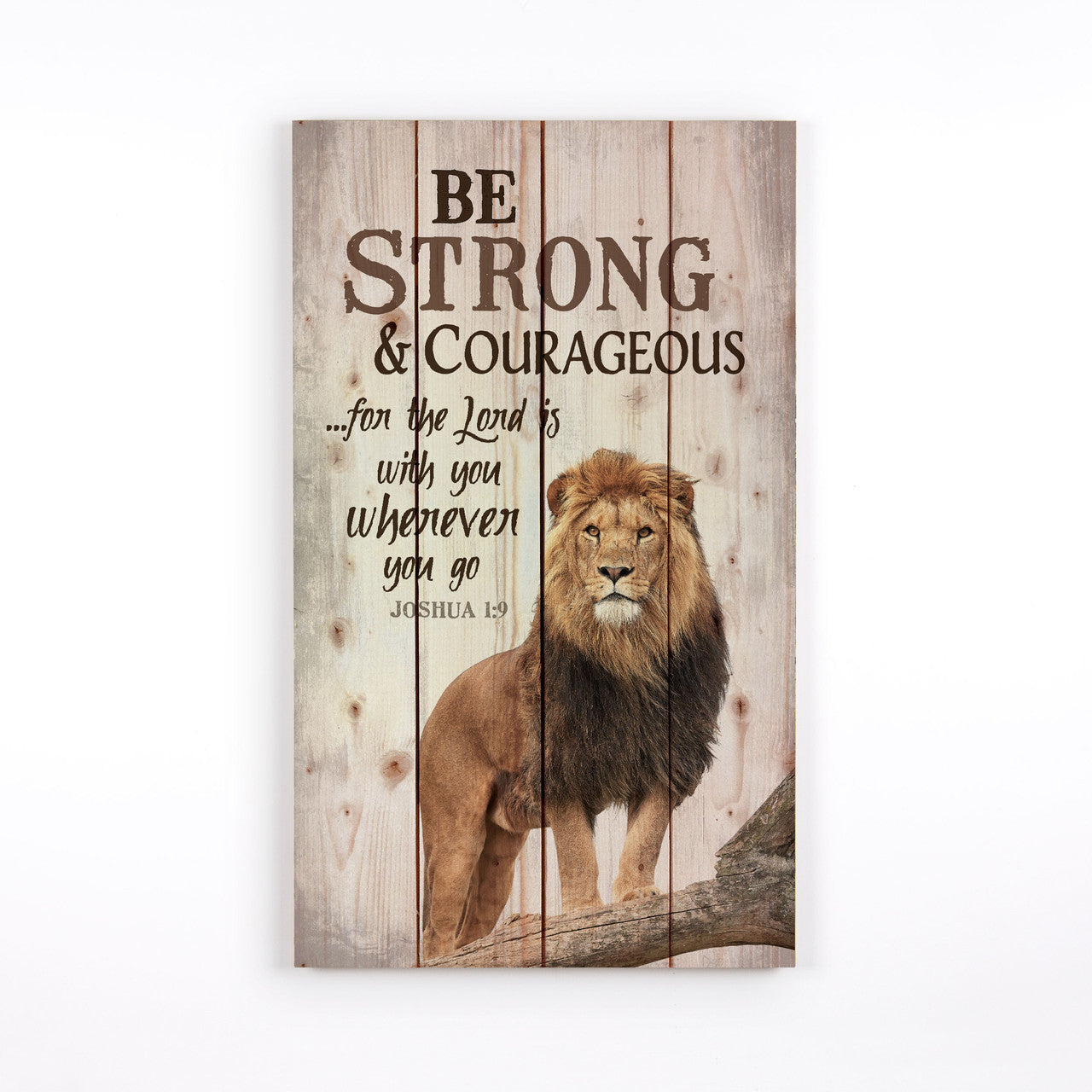 Pallet Wall Decor - Be Strong & Courageous (PNL0079)