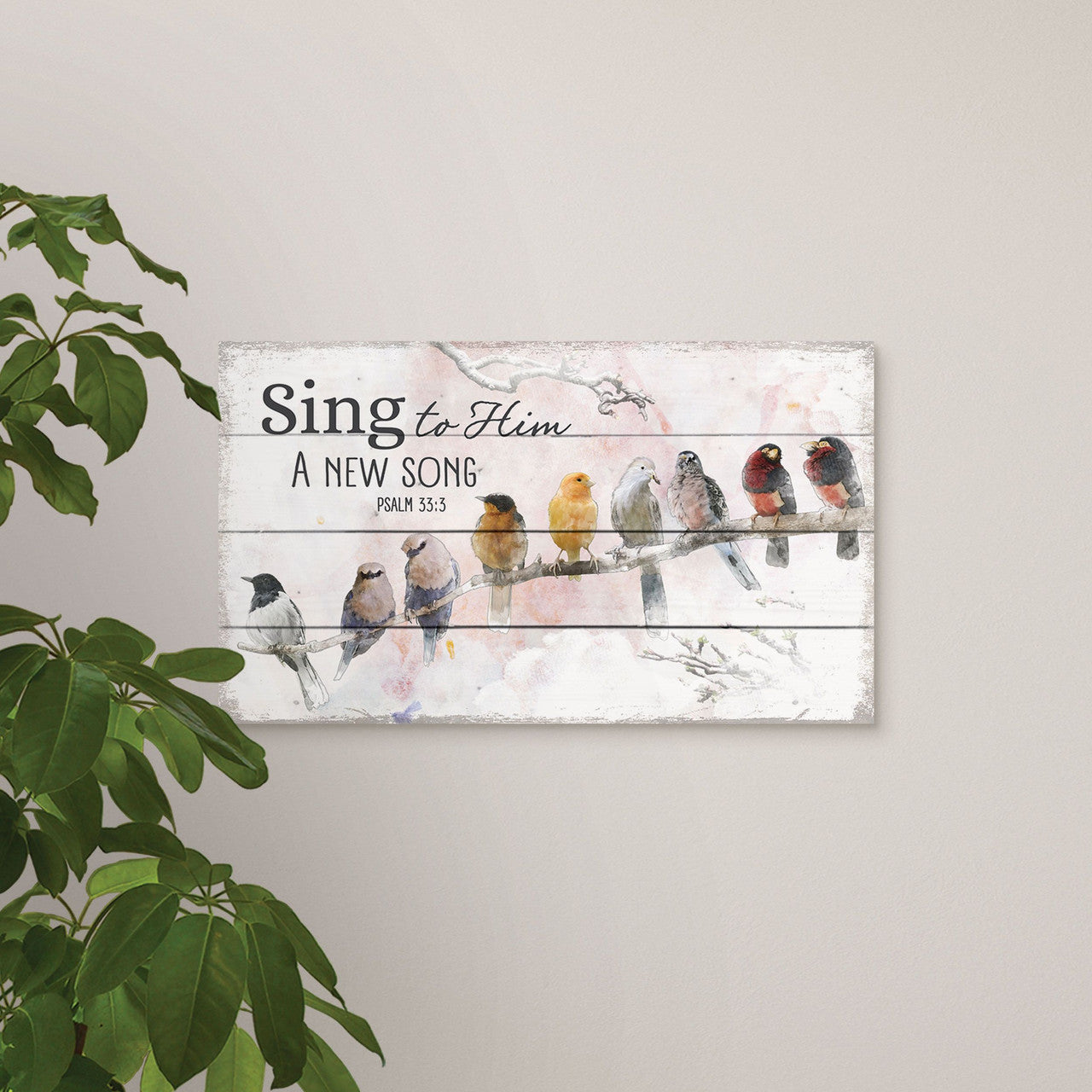 Pallet Wall Decor - Sing To Him (PNL0086)