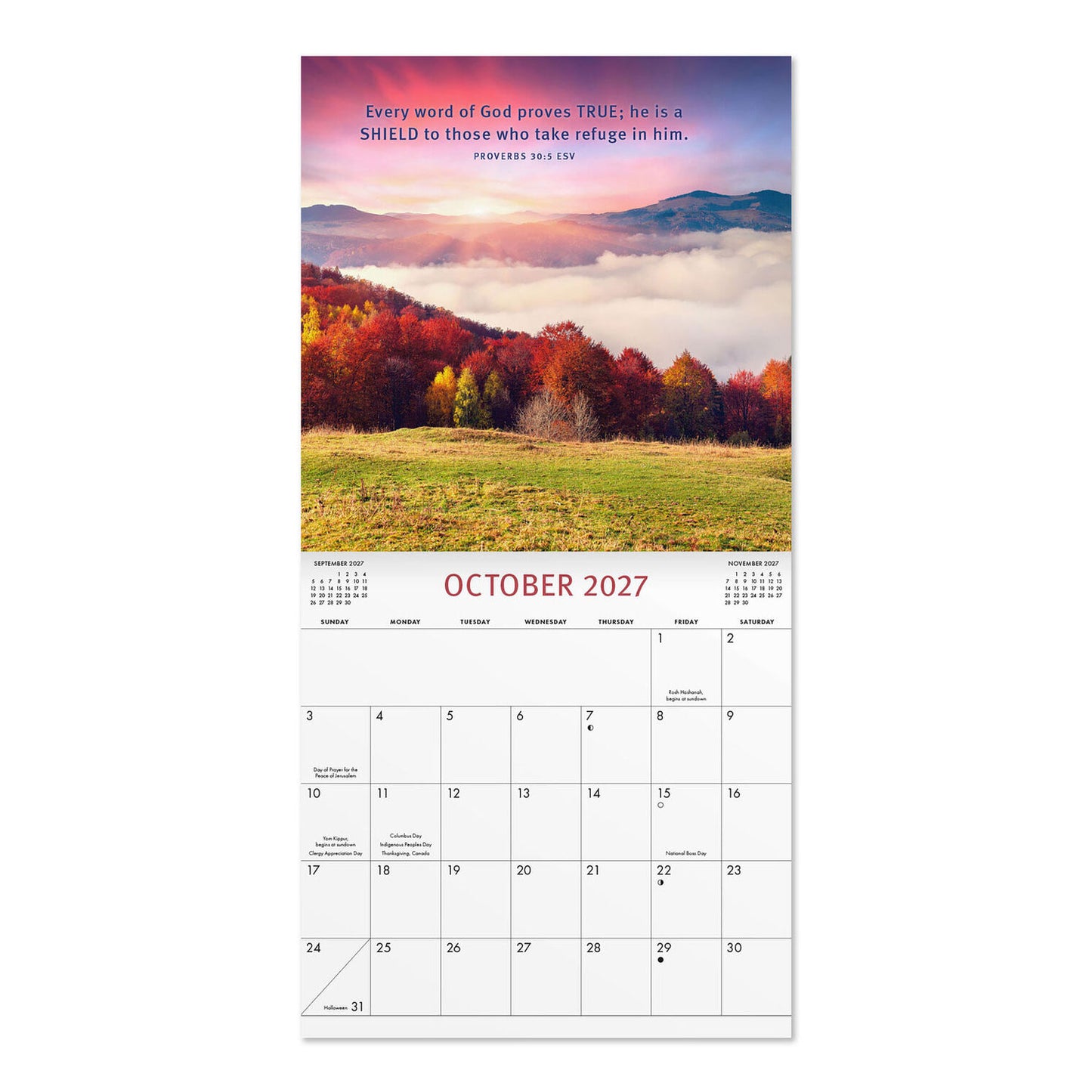 2027 Wall Calendar - Proverbs