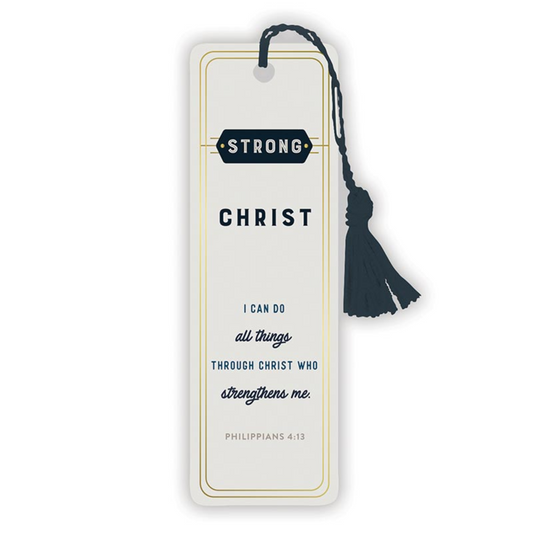 Strong in Christ - Bookmark with Tassel (J0936)