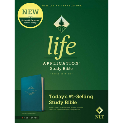 NLT Life Application Study Bible, (Third Ed), Teal Blue