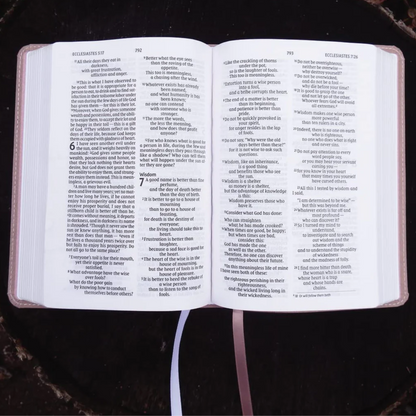 NIV, Larger Print Compact Bible, Red Letter Edition, Comfort Print, Leathersoft