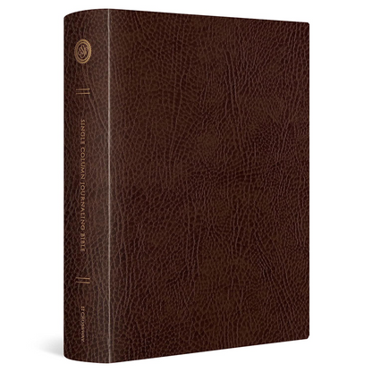 ESV Single Column Journaling Bible®, Large Print - Bonded Leather, Mocha