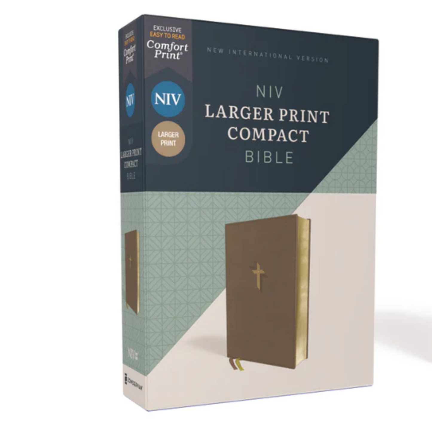 NIV, Larger Print Compact Bible, Red Letter Edition, Comfort Print, Leathersoft