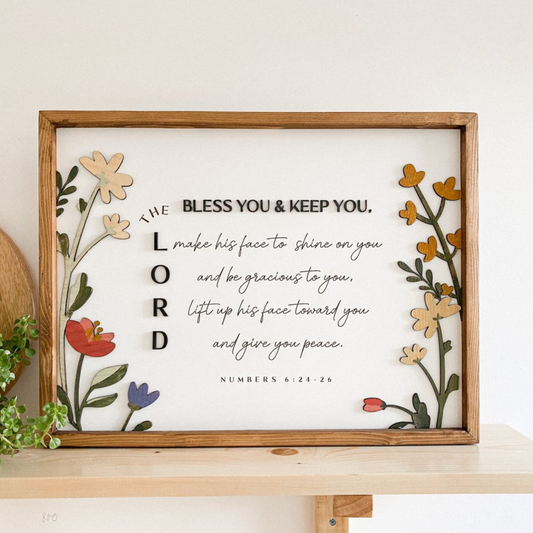 Wall Frame - The Lord Bless You & Keep You
