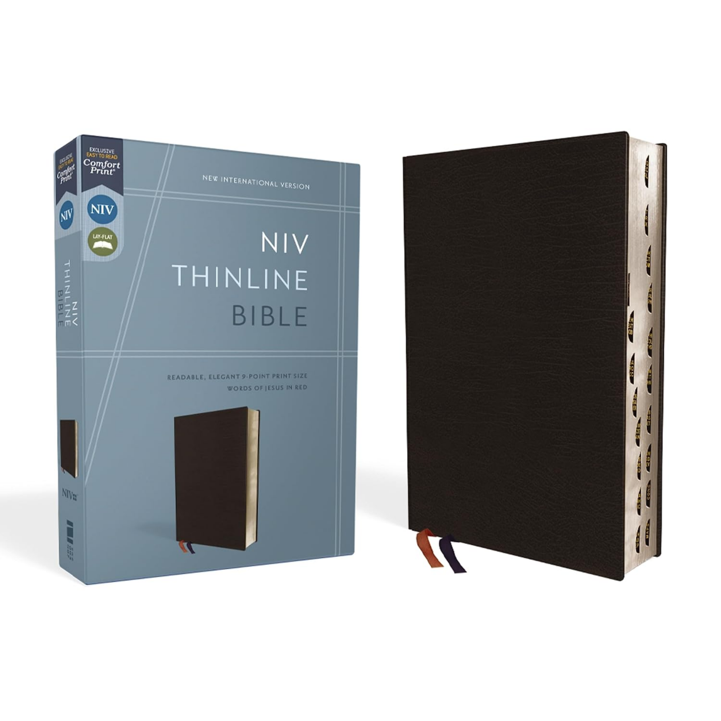 NIV, Thinline Bible, Bonded Leather, Indexed