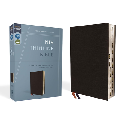 NIV, Thinline Bible, Bonded Leather, Indexed