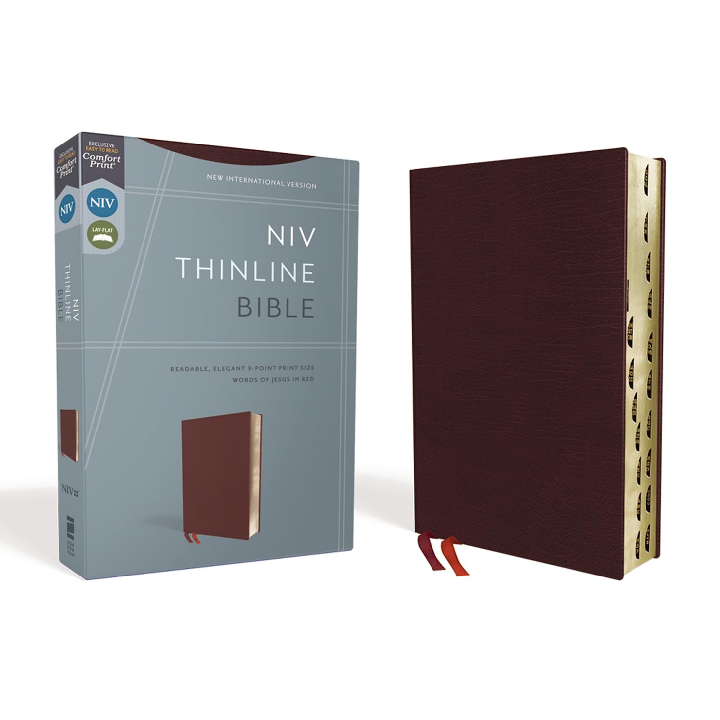 NIV, Thinline Bible, Bonded Leather, Indexed