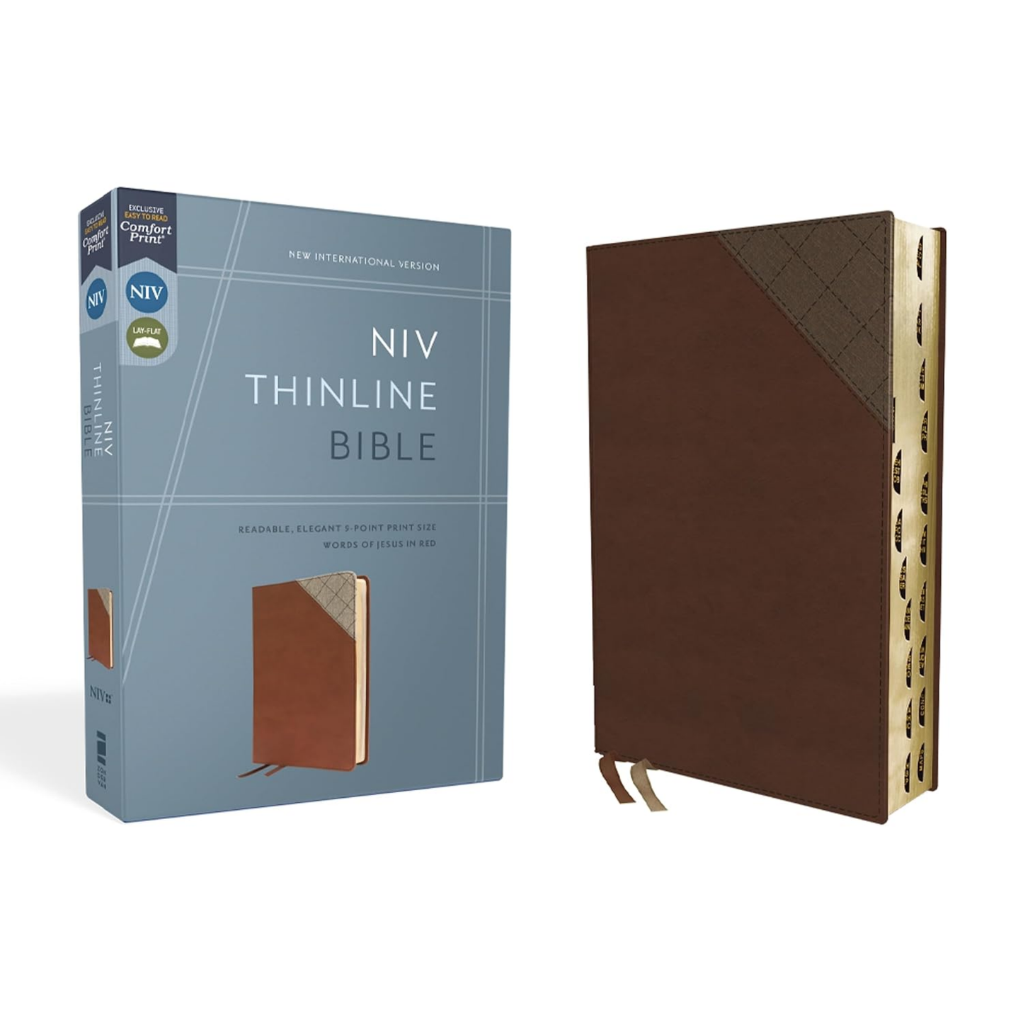 NIV, Thinline Bible, Leathersoft, Indexed