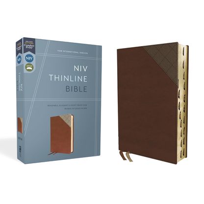 NIV, Thinline Bible, Leathersoft, Indexed