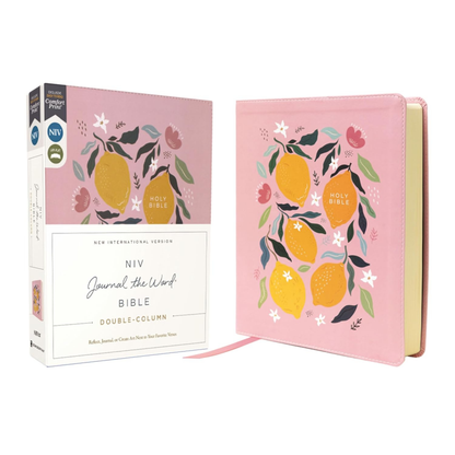 NIV, Journal the Word Bible, Double-Column, Cloth over Board, Lemon