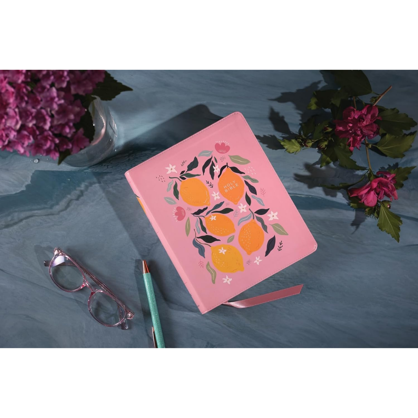 NIV, Journal the Word Bible, Double-Column, Cloth over Board, Lemon