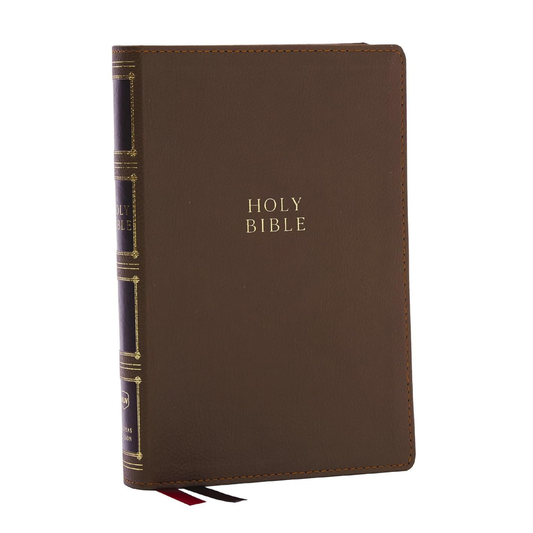 NKJV Compact Center-Column Reference Bible, Leathersoft