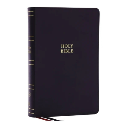 NKJV Single-Column Reference Bible, Verse-by-verse, Black Bonded Leather