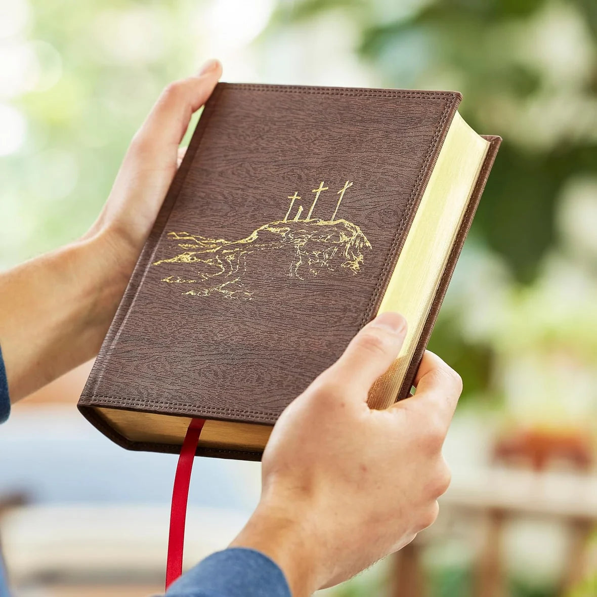 NKJV, Journal the Word Reference Bible, Brown Leathersoft