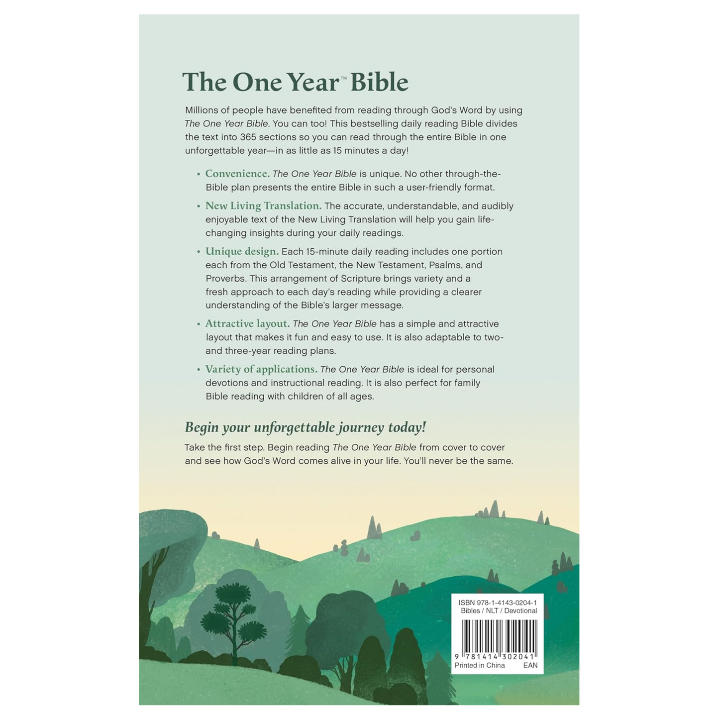 NLT - The One Year Bible (Softcover)