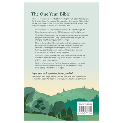 NLT - The One Year Bible (Softcover)