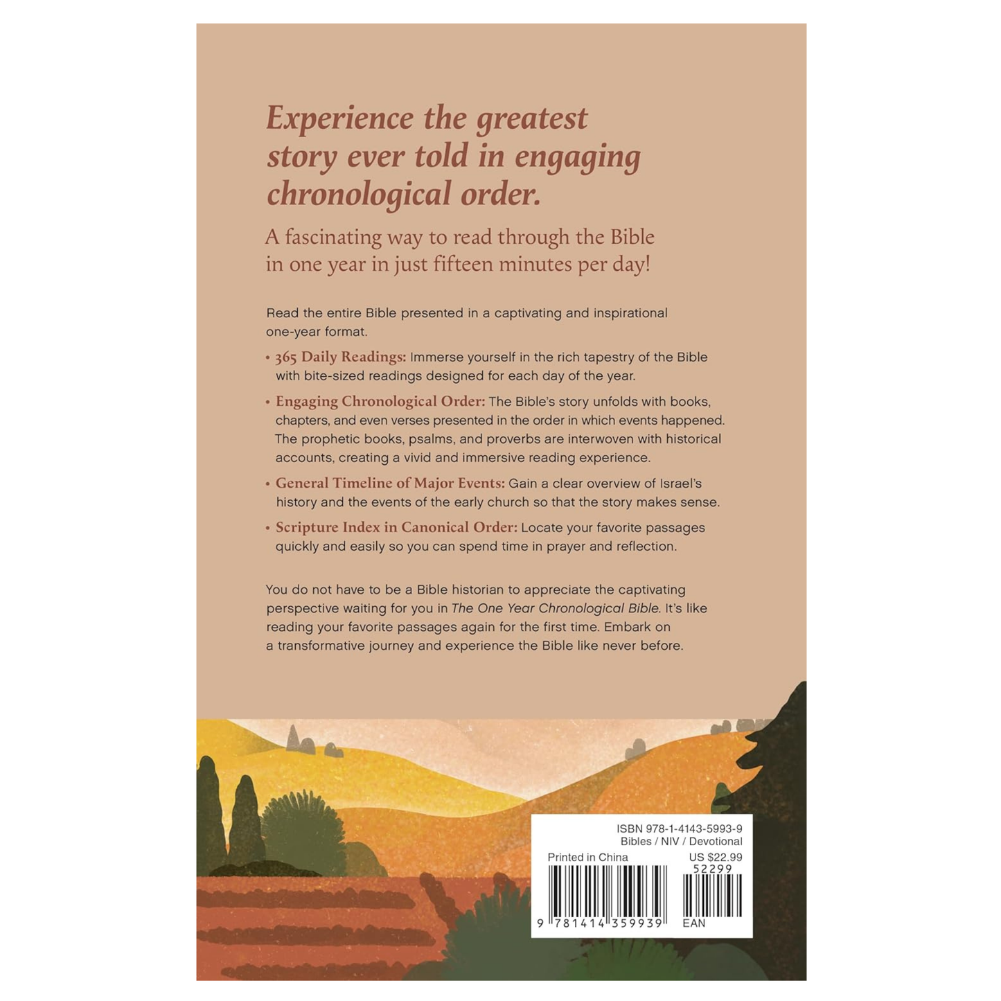 NIV, The One Year Chronological Bible (Softcover)