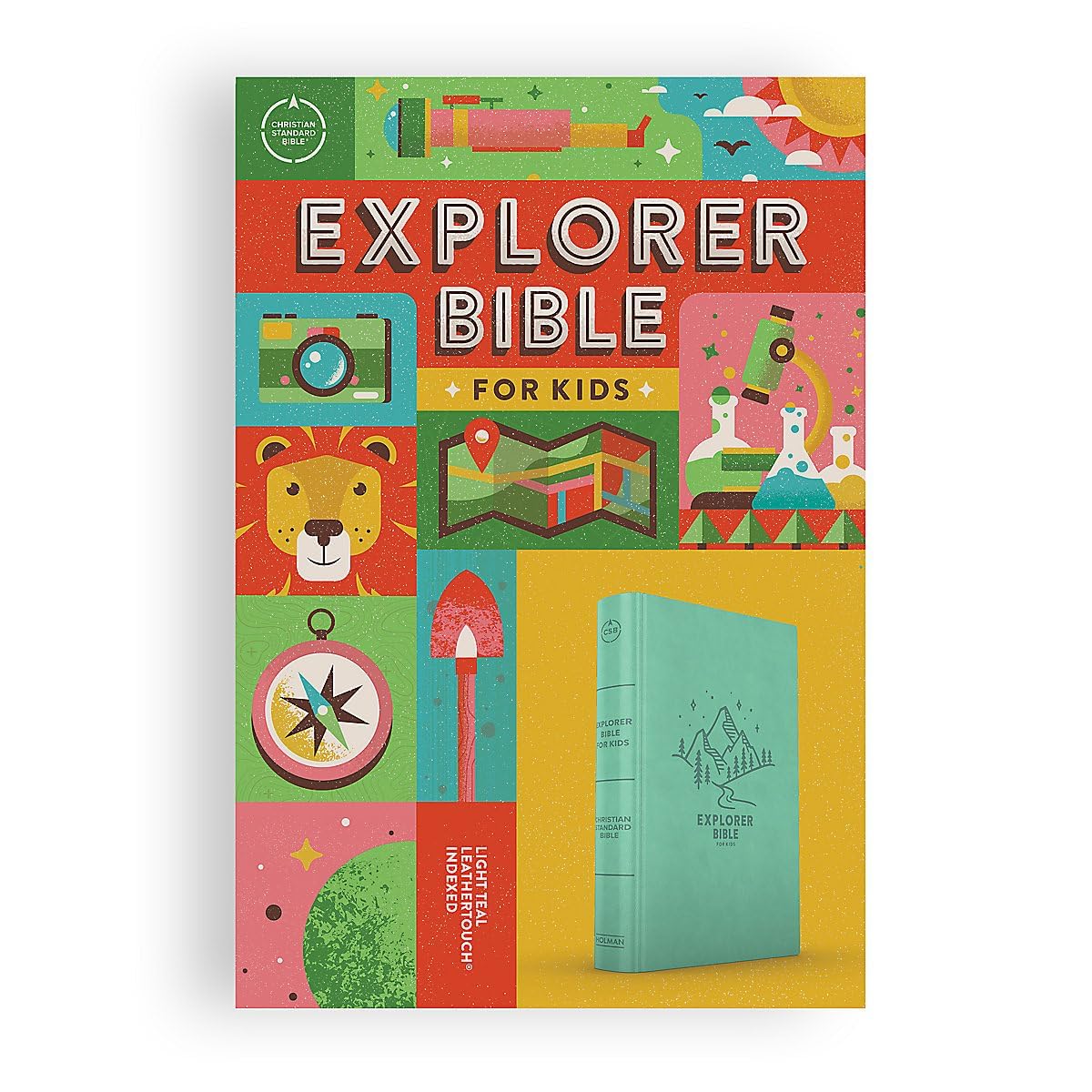 CSB Explorer Bible for Kids, LeatherTouch