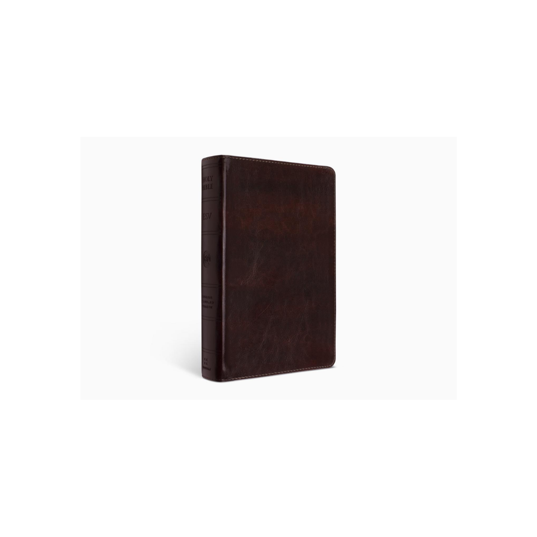 ESV Large Print Personal Size Bible, TruTone®, Mahogany