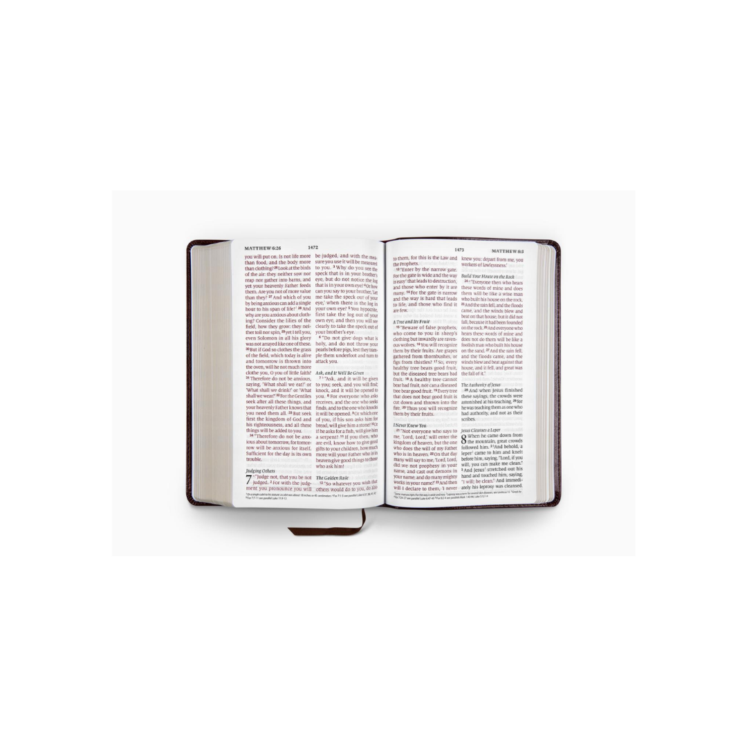 ESV Large Print Personal Size Bible, TruTone®, Mahogany