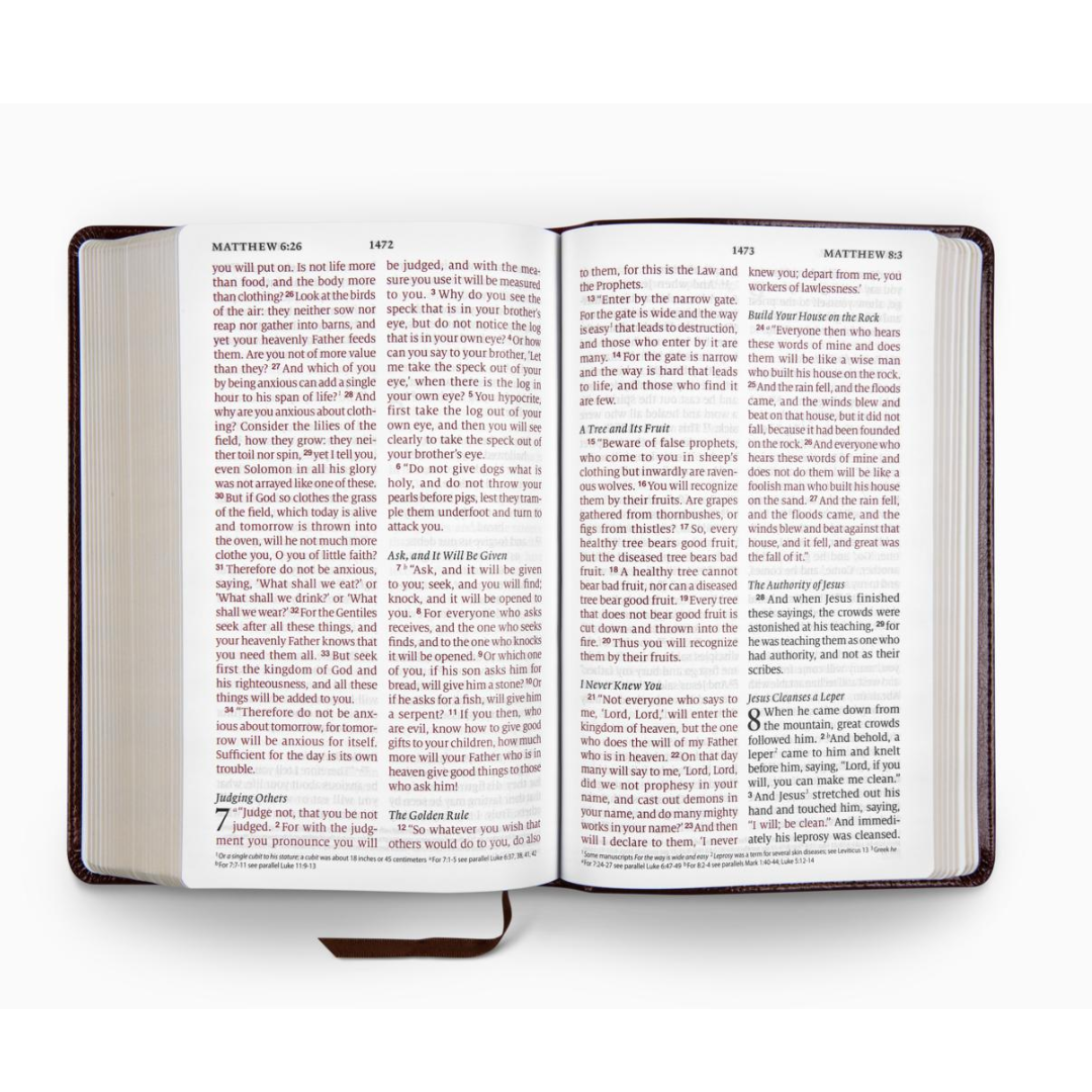 ESV Large Print Personal Size Bible, TruTone®, Mahogany