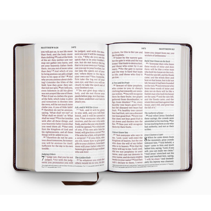 ESV Large Print Personal Size Bible, TruTone®, Mahogany