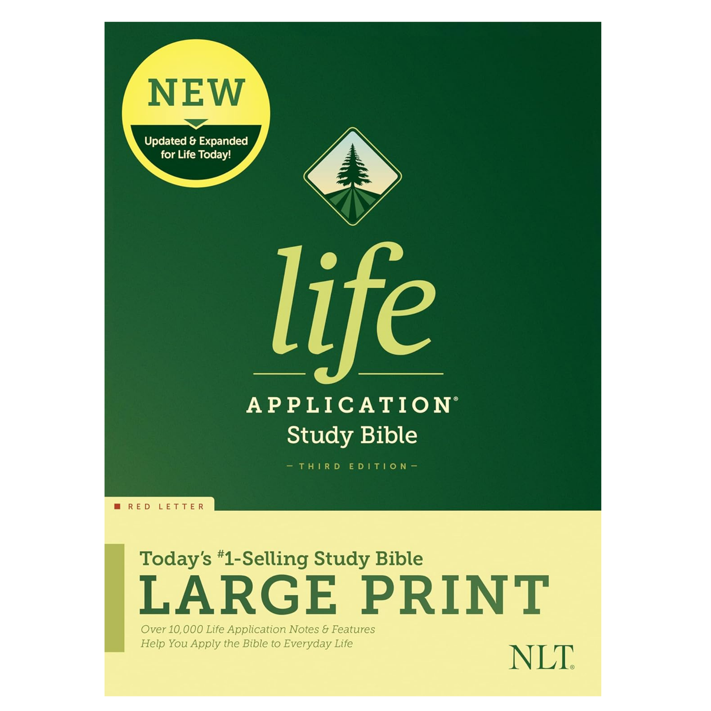 NLT Life Application Study Bible (Third Edition), Large Print - Hardcover