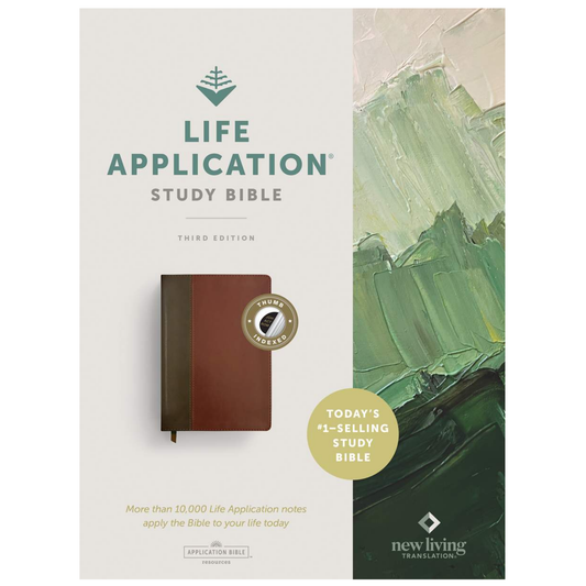 NLT Life Application Study Bible (Third Edition, Indexed) Brown/Mahogany