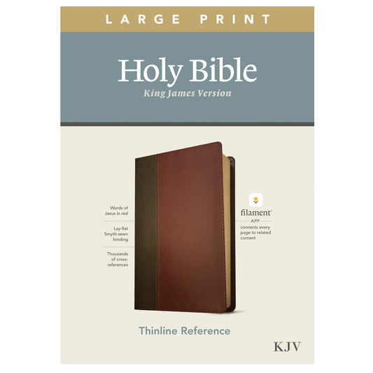 KJV Large Print Thinline Reference Bible, Filament Enabled