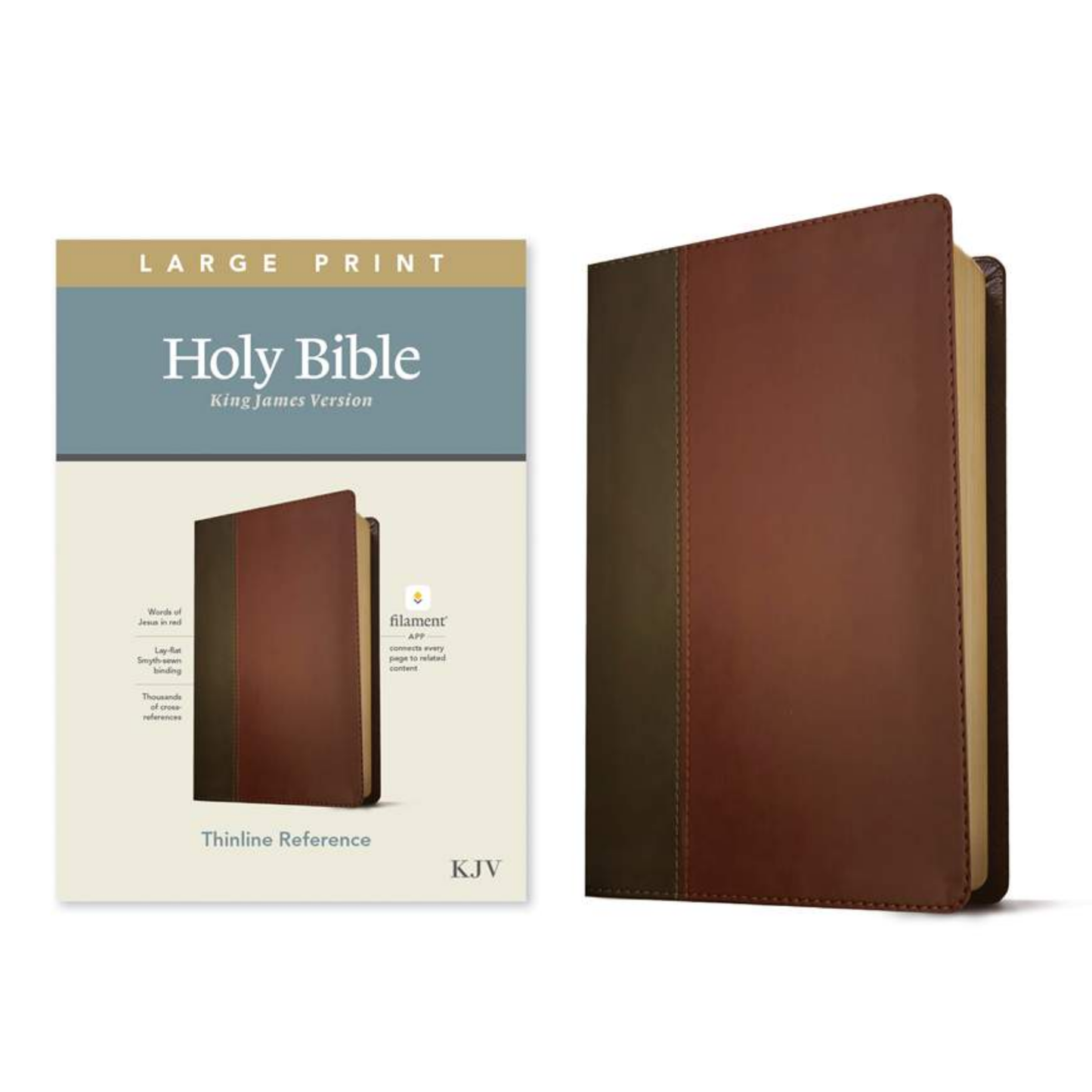 KJV Large Print Thinline Reference Bible, Filament Enabled