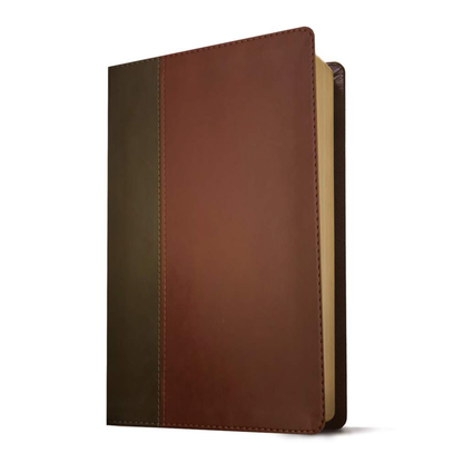 KJV Large Print Thinline Reference Bible (Indexed) Brown/Mahogany