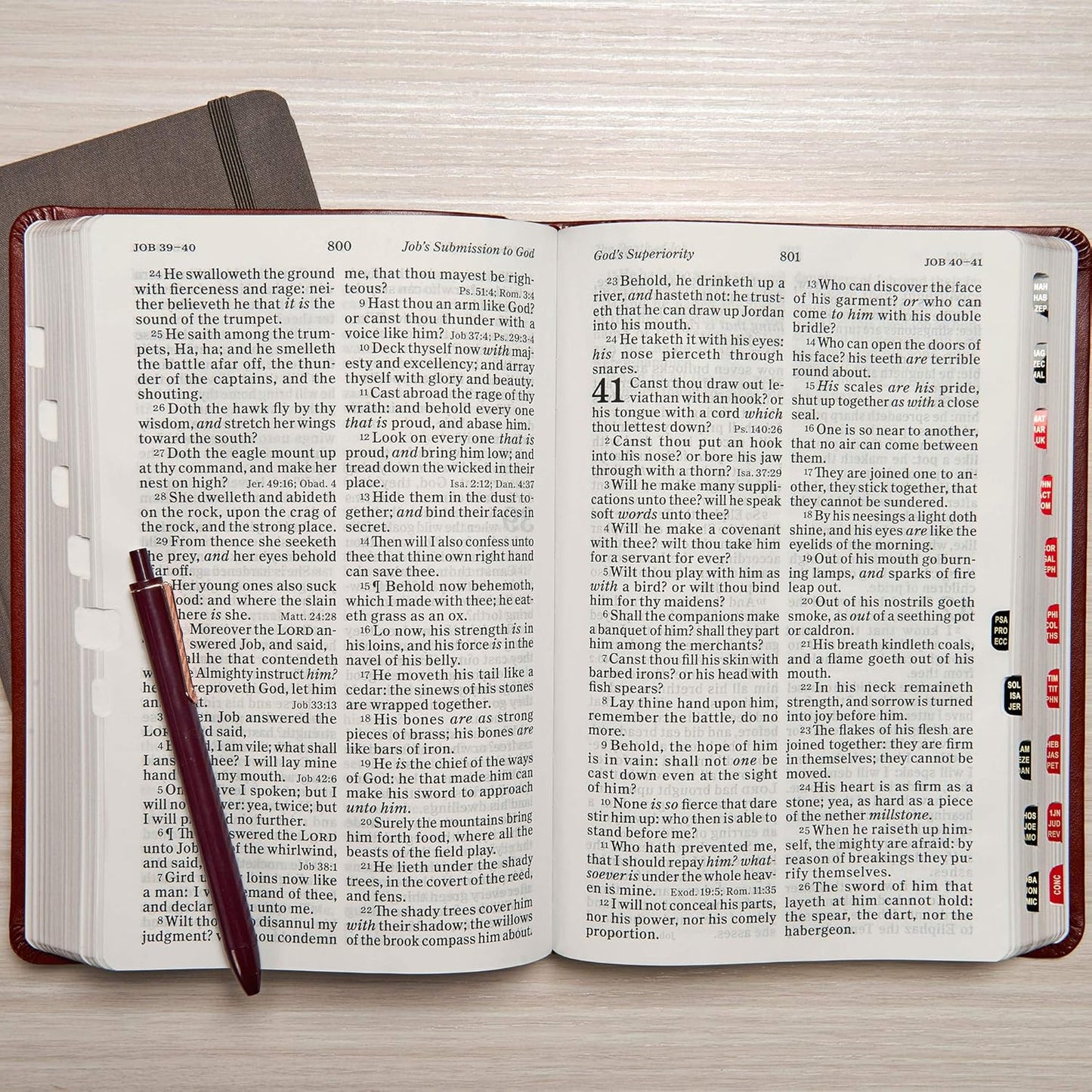 KJV Giant Print Reference Bible, LeatherTouch (Indexed)