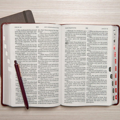 KJV Giant Print Reference Bible, LeatherTouch (Indexed)
