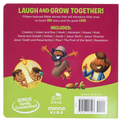 Laugh and Grow Bible for Little Ones: The Gospel in 15 One-Minute Bible Stories