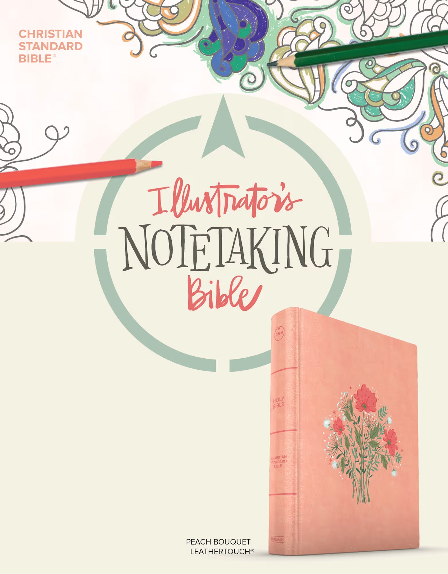 CSB Illustrator’s Notetaking Bible, Large Print, LeatherTouch