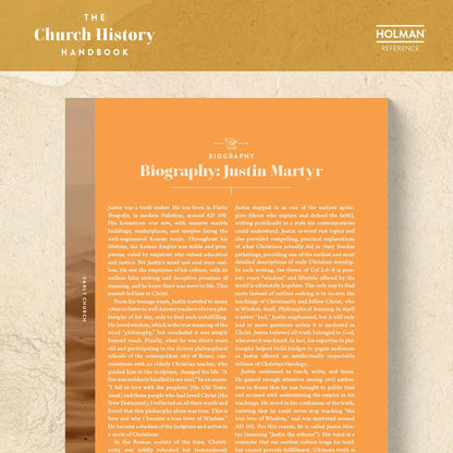 The Church History Handbook, Mocha Cloth Over Board