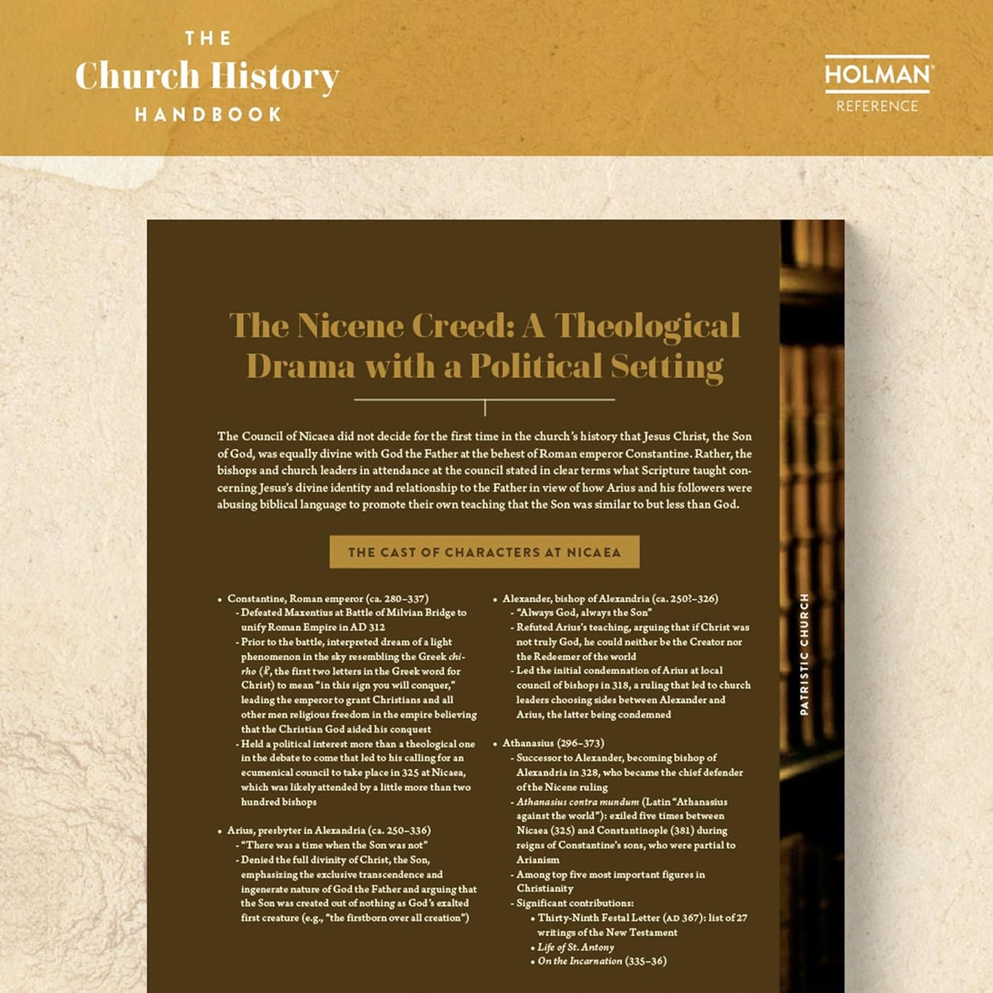 The Church History Handbook, Mocha Cloth Over Board