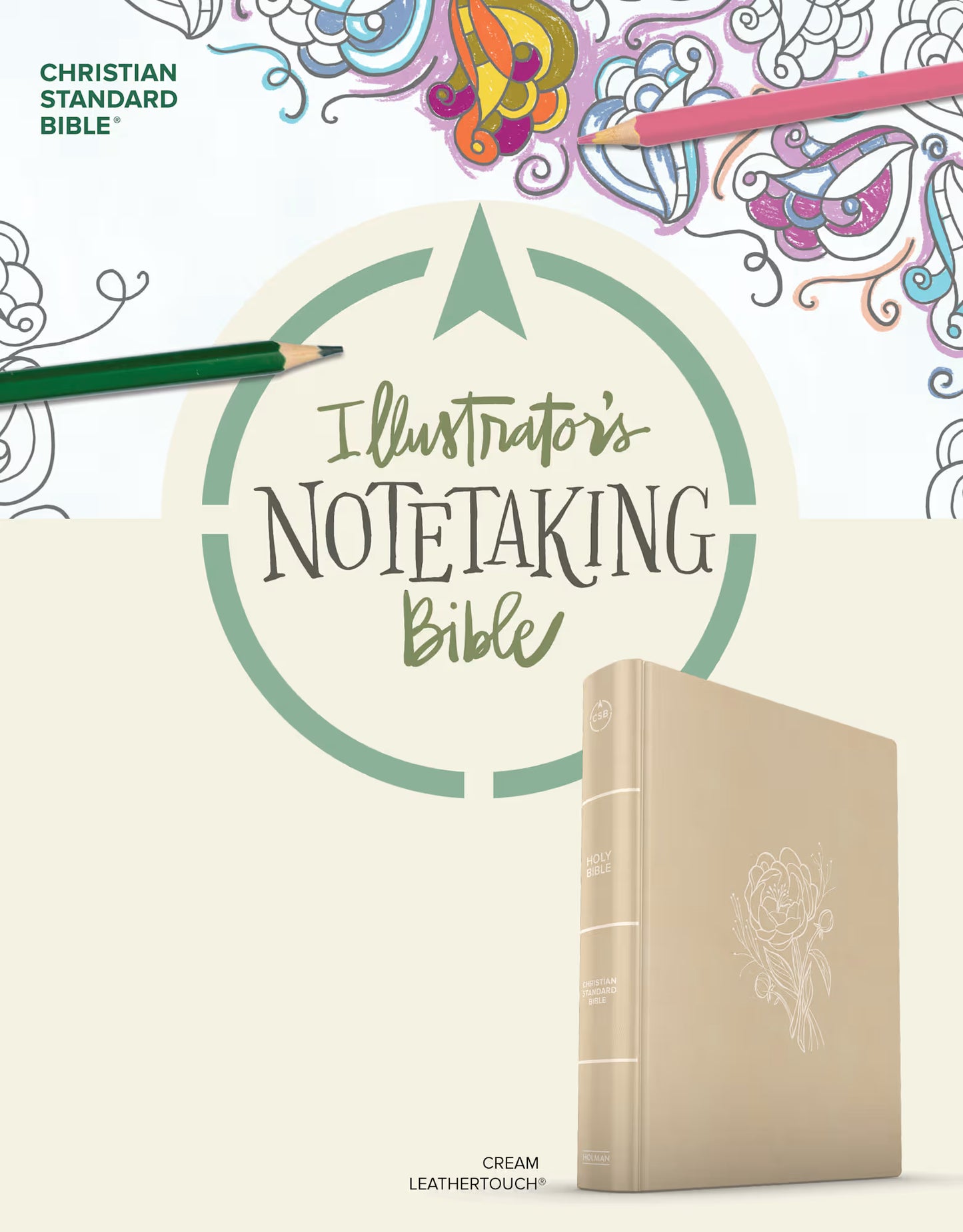 CSB Illustrator’s Notetaking Bible, Large Print, LeatherTouch