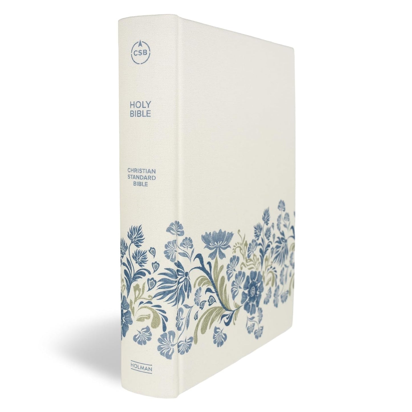 CSB Notetaking Bible, Large Print Edition - Cream Floral Cloth Over Board