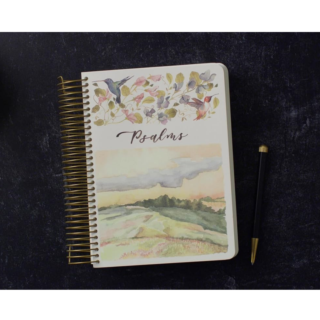 ESV Spiral-Bound Scripture Journal: Psalms (Artwork by Ruth Chou Simons) (Paperback)