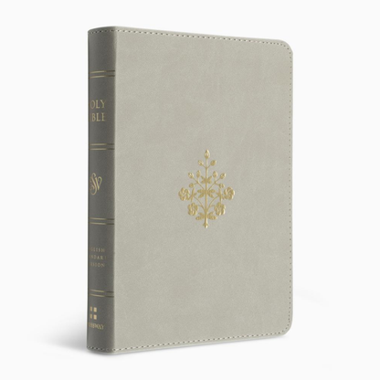 ESV Large Print Compact Bible, TruTone® Stone, Branch Design