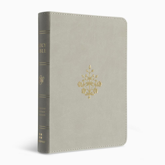 ESV Large Print Compact Bible, TruTone® Stone, Branch Design
