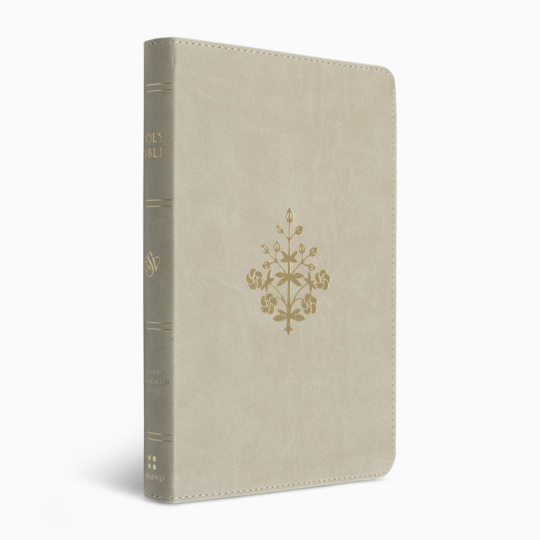 ESV Thinline Bible, Red Letter (TruTone, Stone, Branch Design)
