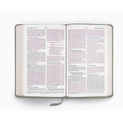 ESV Thinline Bible, Red Letter (TruTone, Stone, Branch Design)