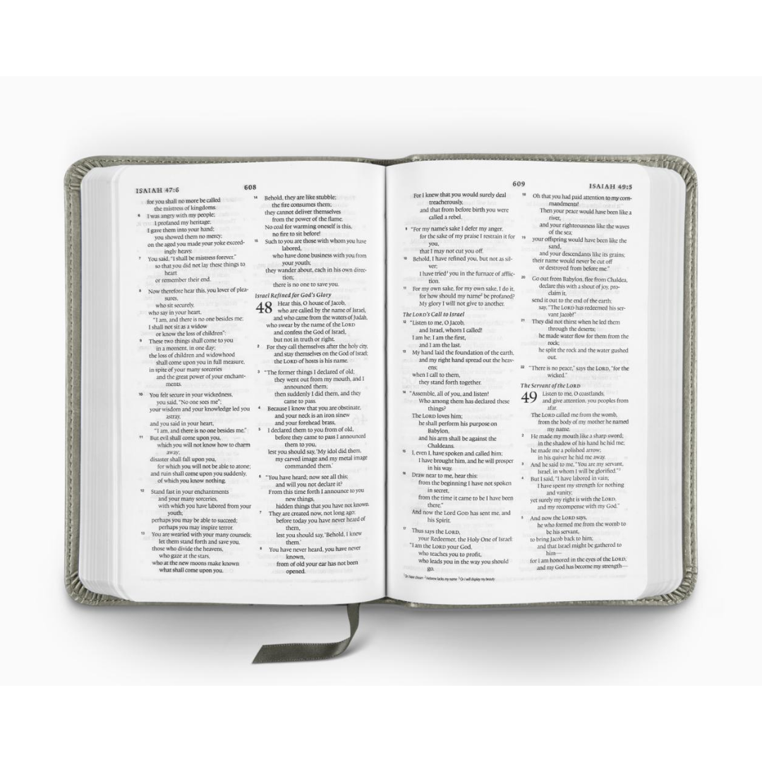 ESV Compact Bible TruTone®, Stone, Branch Design