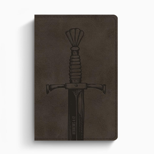 ESV Compact Bible, TruTone®, Silver, Sword Design